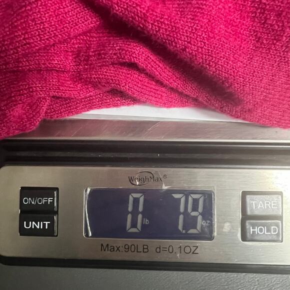 LOFT Silk Ramie Blend Long Sleeve Open Front Women's Pink Cardigan Size Medium - Picture 11 of 11